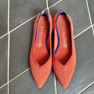 Rothys Point Flat in Persimmon - retired color